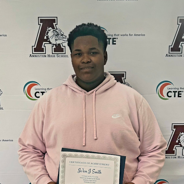 Jalen Smith - Anniston High School - TCI Student of the Month - December 2024 - 600x600.jpg