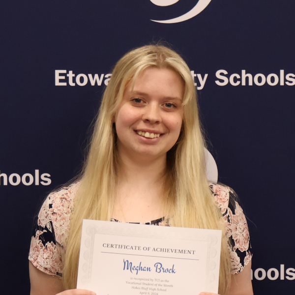 Meghan Brock - Hokes Bluff High School - TCI Student of the Month - April 2024 - 600x600.JPG