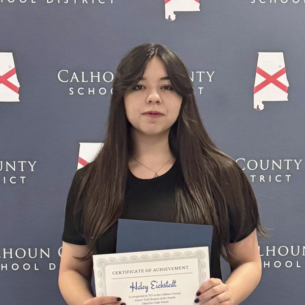 Haley Eichstedt - Ohatchee High School - TCI Student of the Month - April 2025 - 600x600.jpg