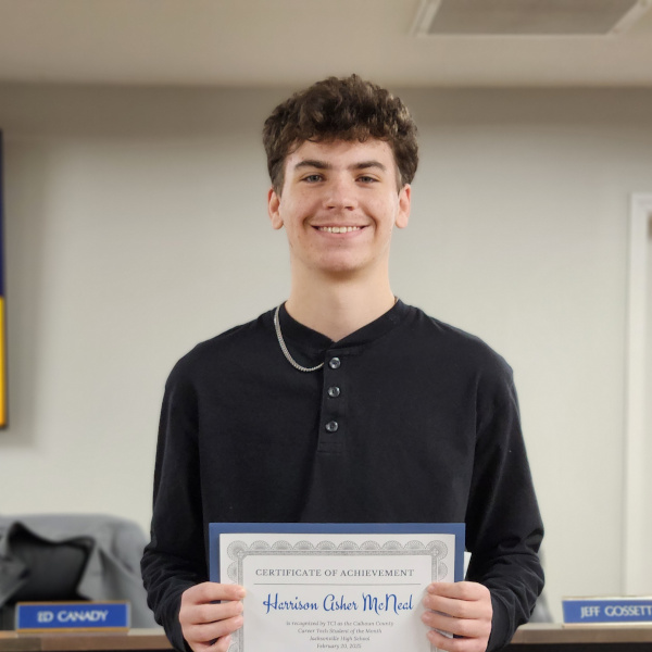 Asher McNeal - Jacksonville High School - TCI Student of the Month February 2025 - 600x600.jpg