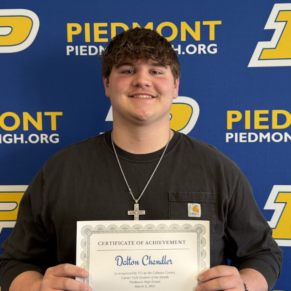 Dalton Chandler of Piedmont High School - March 2025 - TCI Student of the Month - 600x600.jpeg
